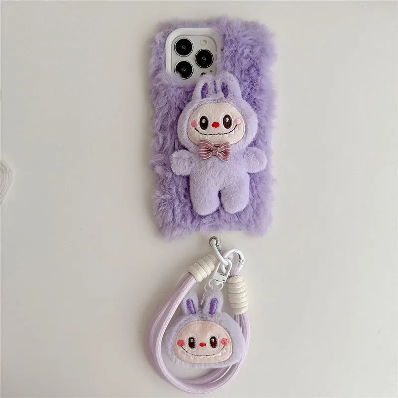 Coque labubu avec une mini pochette AIRPOD