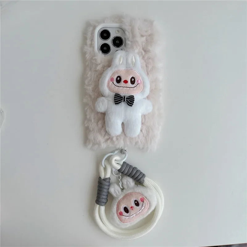 Coque labubu avec une mini pochette AIRPOD
