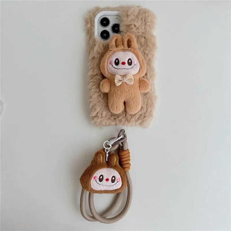 Coque labubu avec une mini pochette AIRPOD